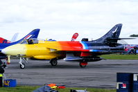 G-PSST @ EGBP - parked on the flight line prior to its display at the Cotswold Airshow - by Chris Hall