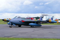 G-VENM @ EGBP - parked on the flight line prior to its display at the Cotswold Airshow - by Chris Hall