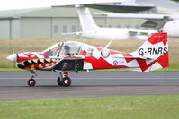 G-RNRS @ EGBP - Power Aerobatics Ltd Bulldog prior to its display at the Cotswold Airshow - by Chris Hall