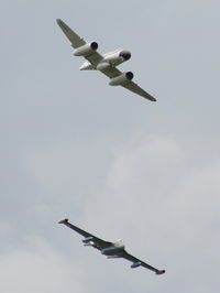 G-VENM @ EGBP - Aviation Heritage Venom & Meteor displaying at the Cotswold Airshow 2011 - by Chris Hall