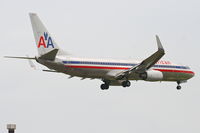 N974AN @ KORD - American Airlines Boeing 737-823, AAL1566 arriving from KSFO, RWY 14R approach KORD. - by Mark Kalfas