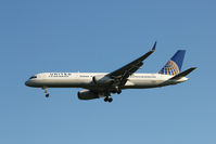 N12114 @ EGCC - 1995 Boeing 757-224, c/n: 27556 in new United colors - by Terry Fletcher