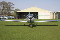 G-CCZZ @ X5FB - Aerotechnik EV-97 Eurostar at Fishburn Airfield in April 2011. - by Malcolm Clarke