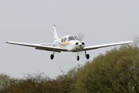 G-SACT @ EGBR - Piper PA-28-161 Cadet landing at Breighton Airfield in March 2011. - by Malcolm Clarke