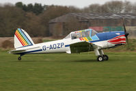 G-AOZP @ EGBR - De Havilland DHC-1 Chipmunk 22 at Breighton Airfield in March 2011. - by Malcolm Clarke
