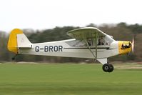 G-BROR @ EGBR - Piper J-3C-65 at Breighton Airfield in March 2011. - by Malcolm Clarke