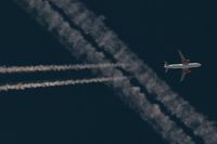 UNKNOWN @ NONE - Easyjet A320 crossing the contrail on an Air France A319 - by Friedrich Becker