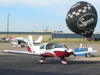 N9663U @ MRT - On the ramp at Marysville, Ohio - by Bob Simmermon