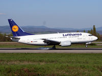 D-ABJA @ LFSB - landing as Lufthansa LH1204 from Frankfurt - by Urs Ruf