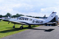 G-BUJO @ EGBT - visitor to Turweston for the British F1 Grand Prix at Silverstone - by Chris Hall