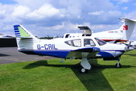 G-CRIL @ EGBT - visitor to Turweston for the British F1 Grand Prix at Silverstone - by Chris Hall