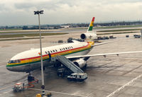 9G-ANA @ LHR - Ghana Airways. DC-10 lsd from and operated by KLM - by Henk Geerlings