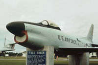 52-10137 - F-86D Sabre on display at the Tyndall Air Park in Panama City, Florida in November 1979. - by Peter Nicholson