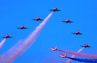 XX292 @ LMML - Red Arrows Hawks Display Team over Malta International Airport - by raymond