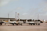 58-0551 @ PAM - T-33A Shooting Star with companion 55-4346 of the Air Defence Weapons Centre at Tyndall AFB in November 1979. - by Peter Nicholson