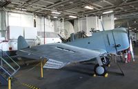 54654 - Douglas SBD-6 Dauntless (rebuilt with aft fuselage of 54654 and parts of other SBDs) in the Hangar of the USS Midway Museum, San Diego CA - by Ingo Warnecke