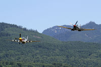 N5087F @ 3W5 - The Concrete Fly-in gets buzzed by a Spitfire and a P-51! - by Duncan Kirk