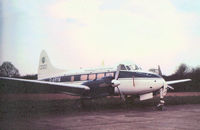 G-ARYM @ BQH - Dove 8 as seen at Biggin Hill in April 1975. - by Peter Nicholson