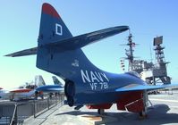 141136 - Grumman F9F-5 Panther on the flight deck of the USS Midway Museum, San Diego CA