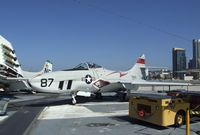 141702 - Grumman F9F-8P Cougar on the flight deck of the USS Midway Museum, San Diego CA