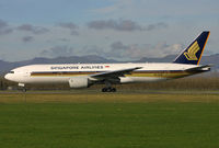 9V-SVB @ NZCH - lined up on 02   ready to roll as SQ298 - by Bill Mallinson
