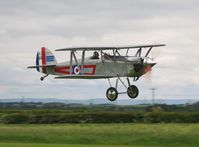 G-BZNW @ X5FB - Isaacs Fury II on a low pass over Fishburn Airfield, June 2004. - by Malcolm Clarke