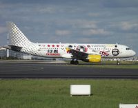 EC-KDG @ LFPG - David Guetta is a world famous DJ who regularly works at jetsetters' favorite dancing and watering holes in Ibiza. His wife Cathy and he reportedly came up with the special livery adorning Delta-Golf - by Alain Durand