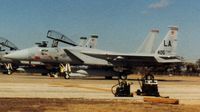 76-0110 - Not the clearest picture, but shows the old girl sporting the 405th TTW Flagship markings...sitting on the ramp at Carswell AFB, TX., 1987. - by Ralph E. Becker, Jr