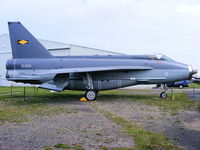 ZF594 @ X5US - ex Saudi AF (53-696) painted to represent XS933 EE Lightning F.6 of No. 11 Squadron, displayed at the North East Aircraft Museum, Unsworth - by Chris Hall