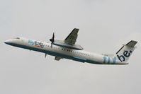 G-JEDM @ EGNT - flybe - by Chris Hall