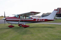 G-ATLA @ EGBR - Cessna 182J Skylane at Breighton Airfield's Wings & Wheels Weekend, July 2011. - by Malcolm Clarke