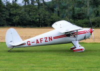 G-AFZN @ EGTW - at the Luscombe fly-in at Oaksey Park - by Chris Hall