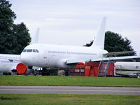 F-GHQH @ EGBP - not long left for the ex Air France A320, now moved into the scrapping area at Kemble - by Chris Hall