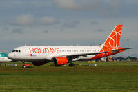 OK-HCB @ EIDW - Lining up for departure off Rwy 28. - by Noel Kearney