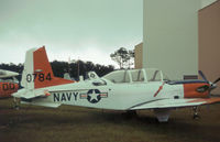 140784 @ NPA - Prototype T-34C Turbo Mentor as seen at Pensacola Naval Aviation Museum in November 1979. - by Peter Nicholson