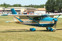 N8575T @ OSH - 1959 Cessna 182, c/n: 52475 at 2011 Oshkosh - by Terry Fletcher