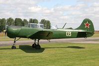 G-CEIB @ EGBR - Yakovlev Yak-18A at Breighton Airfield's Wings & Wheels Weekend, July 2011. - by Malcolm Clarke