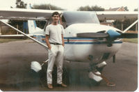 G-AVKG @ EGOW - On the occasion of the Tall Ships race (early '80s), we flew G-AVKG from Woodvale to Liverpool docks. That's me in the photo. Serious ceiling limit on that occasion as I remember! - by Frank Morris (my dad).