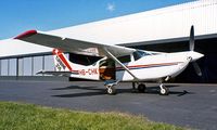 HB-CHK @ LSZL - Cessna U.206G Turbo Stationair [U206-05567] Locarno~HB 27/09/1984. Soloy turbine conversion. - by Ray Barber