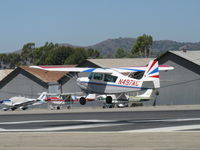 N497AC @ SZP - 2005 American Champion 7GCAA ADVENTURE, Superior O-360 180 Hp upgrade, landing Rwy 22 - by Doug Robertson