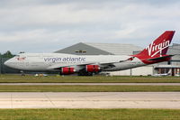 G-VLIP @ EGCC - Virgin Atlantic B747 now with the Harry Potter artwork removed - by Chris Hall