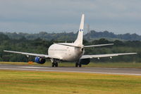 SP-HAA @ EGCC - Tor Air Boeing 737 departing from RW23L - by Chris Hall