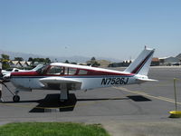 N7526J @ SZP - 1968 Piper PA-28R-180 ARROW, Lycoming IO-360-B1E 180 Hp, refueling - by Doug Robertson