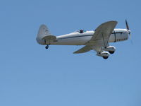 N47080 @ SZP - 1942 Ryan Aeronautical ST-3KR 'Eileen', Fairchild 6-410 inverted inline 165 Hp conversion, Experimental class, takeoff climb Rwy 22 - by Doug Robertson