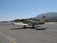 N36PC @ SZP - 1979 Beech A36 BONANZA Machen Turbo Lycoming TIO-540-J conversion 350 Hp, Machen made 40 of these conversions, tip tanks long range mod, taxi - by Doug Robertson