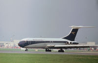 G-ARVK @ LHR - VC.10 of British Airways taxying onto Runway 27L at Heathrow in November 1974 - still wearing former BOAC markings. - by Peter Nicholson