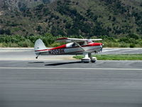 N2028K @ SZP - 1947 Luscombe 8E SILVAIRE, Continental C85 85 Hp, same ownership 60+ years!, landing roll Rwy 22 - by Doug Robertson