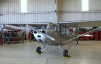 N7436B @ KFFZ - Champion 7EC (posing as Aeronca L-16) at the CAF Arizona Wing Museum, Mesa AZ