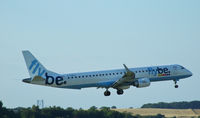 G-FBEH @ EGPH - Flybe E190 Landing on runway 06 - by Mike stanners