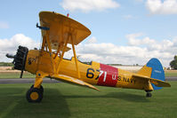 G-CGPY @ EGBR - Boeing A-75L300 Stearman at Breighton Airfield's Summer Fly-In, August 2011. - by Malcolm Clarke